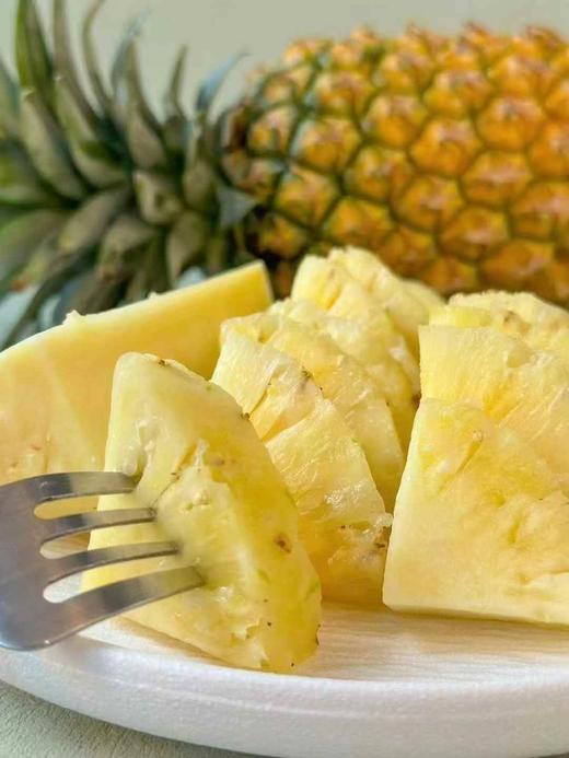 【爆品回归】树上熟古法凤梨/玫瑰凤梨，几乎纯甜，香味浓，青皮带一丝黄也好吃，连中间的心都是甜的！ 商品图4