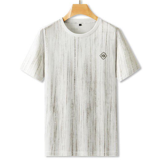 【DPF】大依优型大码短袖T恤圆领时尚休闲印花半袖加肥加大夏季圆领上衣男士胖子 商品图7