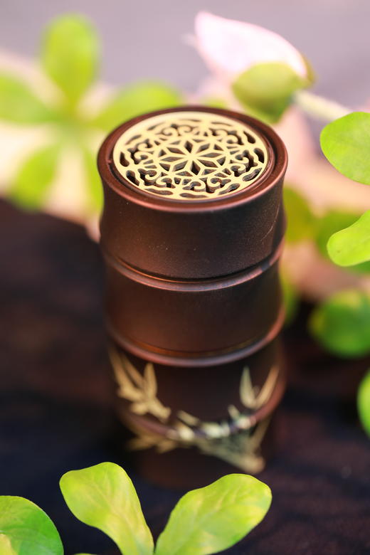 【随身祥云/竹节铜香筒】大梦香堂 商品图1