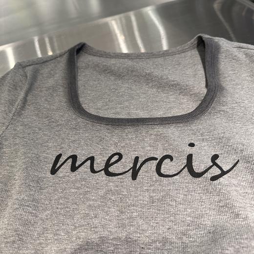 MCU领撞色描边小字母短袖T恤50321（灰）夏季252150200321 商品图6