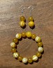 鹅黄玛瑙珠手链与耳坠套组，顺丰包邮 商品缩略图1