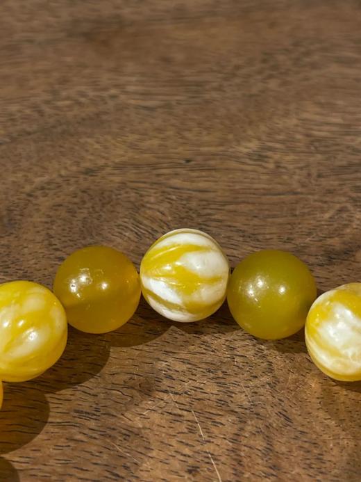 鹅黄玛瑙珠手链与耳坠套组，顺丰包邮 商品图10