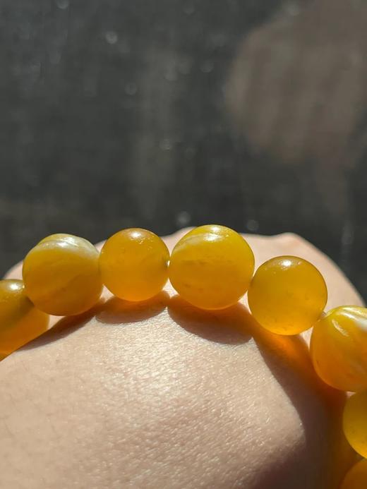 鹅黄玛瑙珠手链与耳坠套组，顺丰包邮 商品图9