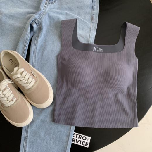 😍不用穿Bra的打底遮副乳【出口日本无痕免bra面膜背心（带胸垫）】亲肤超弹力，各种身材都能穿！这个价格太心动了💓 商品图2