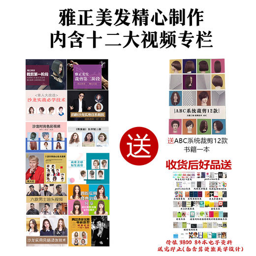 雅正美发精心制作内含十二大视频专栏资料 商品图2