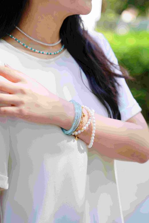 【上善若水】珍珠托帕石项链 商品图12