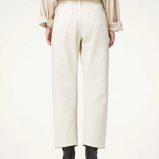 洛诗琳11819法系气质牛仔裤2025新款简约舒适扭缝直筒牛仔裤24005 商品图4