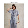 C+IMPRESS/西嘉欧若风醋酸鎏光感阔腿裤扭结衬衫套装女夏季新款CS2502080 商品缩略图1