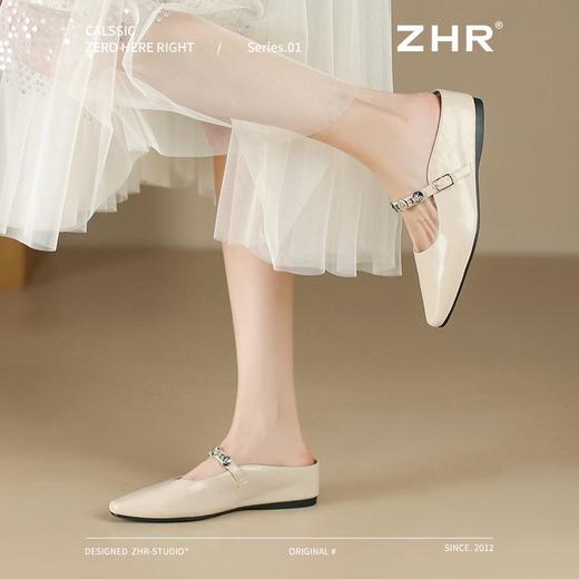 ZHR则则金属饰扣穆勒拖鞋女2025新款舒适透气柔软内增高包头拖 商品图6