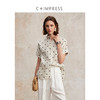 C+IMPRESS/西嘉南法假日博主风全亚麻衬衫女夏季波点短袖宽松衬衣CS2502072 商品缩略图0