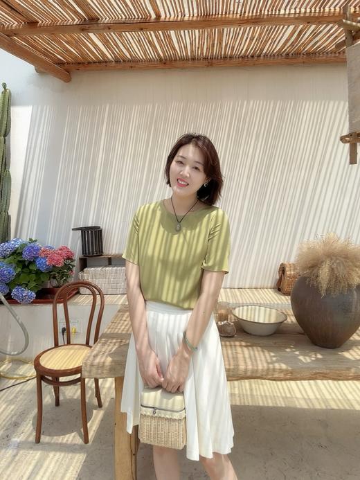 火桐hooton 高货系列 25姆米高密弹力重绉短袖YT2011 商品图4