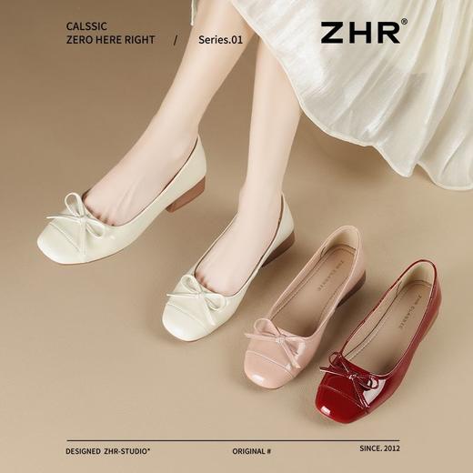 ZHR法式平底浅口单鞋女2025新款舒适轻便奶奶鞋软底ins百搭小皮鞋 商品图6
