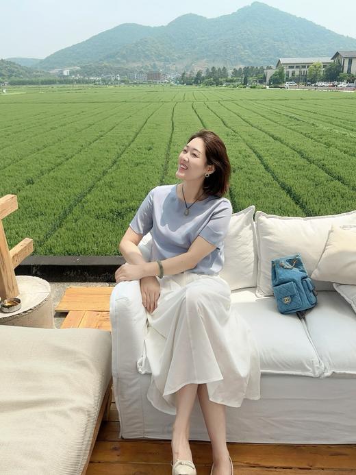 火桐hooton 高货系列 25姆米高密弹力重绉短袖YT2011 商品图1