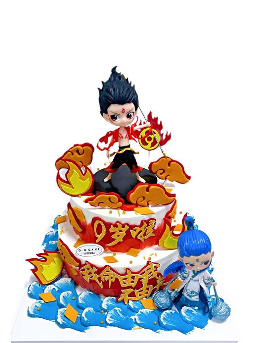 “哪吒敖丙蛋糕双层”提前一天预定 玩偶较重，会单独打包 商品图0