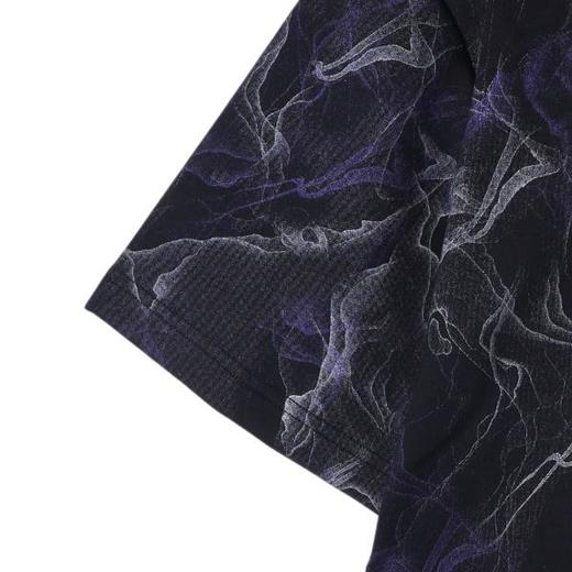 T3254夏季高级感新款美式扎染晕染短袖T恤立体字母圆领宽松百搭上衣 商品图4