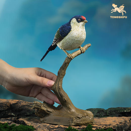 铜师傅《铜师傅百鸟集》之针尾娇鹟 客厅桌面铜摆件 家居工艺品 商品图4