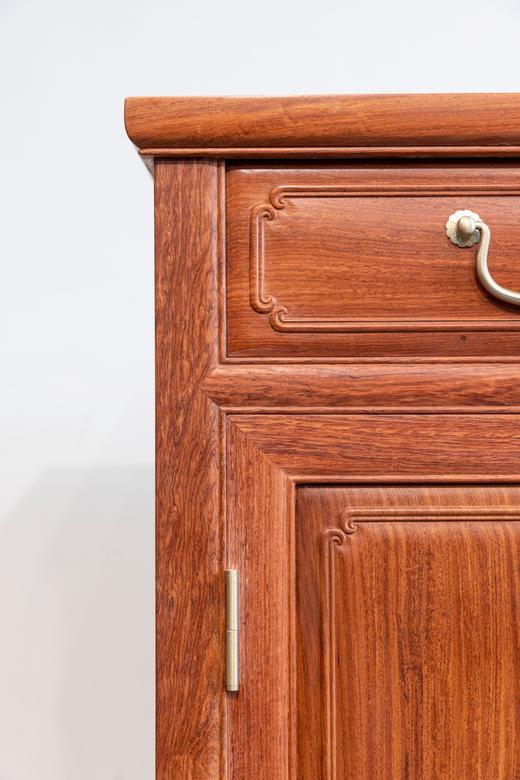 红桥红  家具严选  缅甸花梨（大果紫檀）【158 明式四抽屉 餐边柜】 商品图3