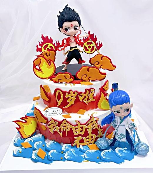 “哪吒敖丙蛋糕双层”提前一天预定 玩偶较重，会单独打包 商品图2