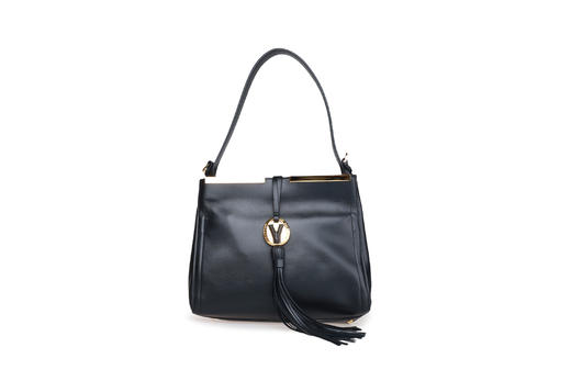 豪麟名鞋VALENTINO ORLANDI 女包手袋牛皮革7352黑色 商品图0