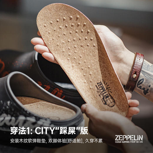 马登2025新款厨师鞋男夏季户外穿黑色半托厚底洞洞鞋涉水包头拖鞋 商品图1