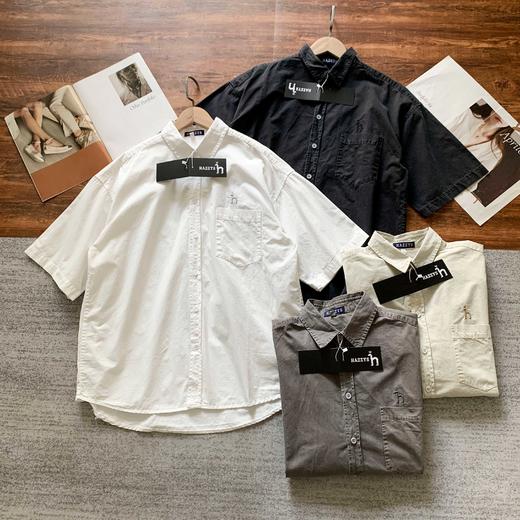 点此购买 哈吉斯春夏季男士都市轻薄短袖衬衫休闲外套 LL 316759 商品图0