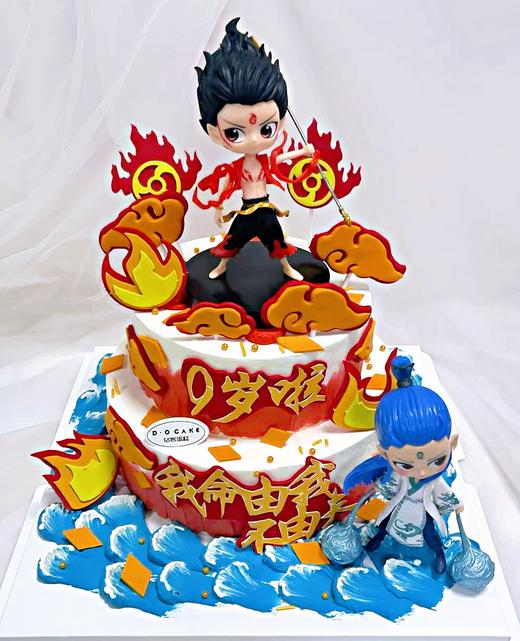 “哪吒敖丙蛋糕双层”提前一天预定 玩偶较重，会单独打包 商品图1