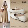 优选丨ZHR则则银色玛丽珍鞋女法式平底单鞋2025春季新款浅口软底豆豆鞋 商品缩略图1