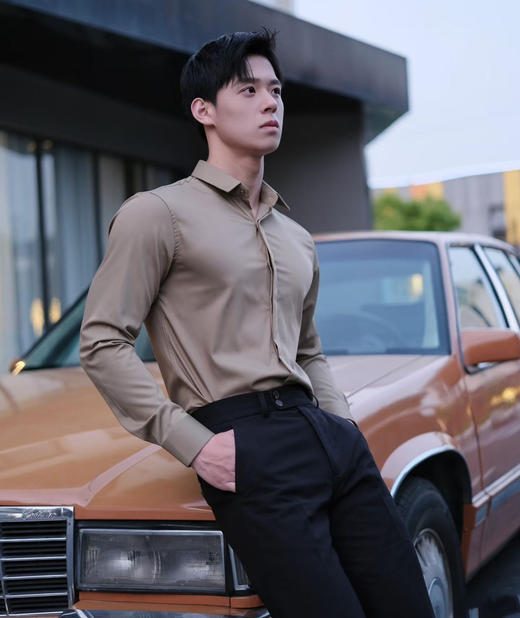 lulu同款男士速干休闲衬衫041502 商品图3