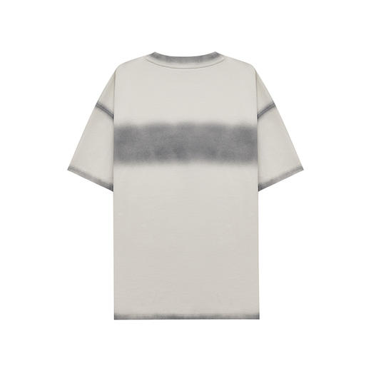 【断码清仓】HX 夏季圆领短袖阔版纯棉T恤复古喷染C102520191101 商品图6