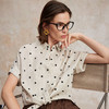 C+IMPRESS/西嘉南法假日博主风全亚麻衬衫女夏季波点短袖宽松衬衣CS2502072 商品缩略图2