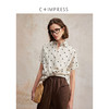 C+IMPRESS/西嘉南法假日博主风全亚麻衬衫女夏季波点短袖宽松衬衣CS2502072 商品缩略图1