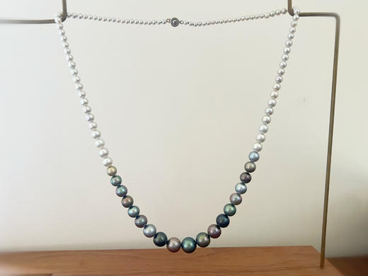 「彩虹」大溪地海水珠渐变60厘米项链 商品图2