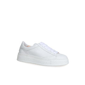 豪麟名鞋AGL女鞋时尚休闲鞋羊皮革D946001白色