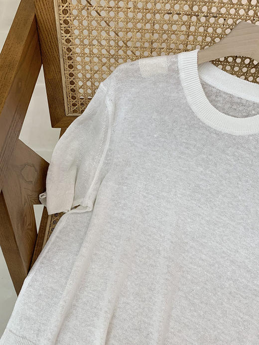 【高品质私服】【ED汉麻轻薄针织衫短袖上衣】H型宽松版型，满足日常休闲与通勤穿搭G1355-CC【无标出货 介意慎拍】 商品图13