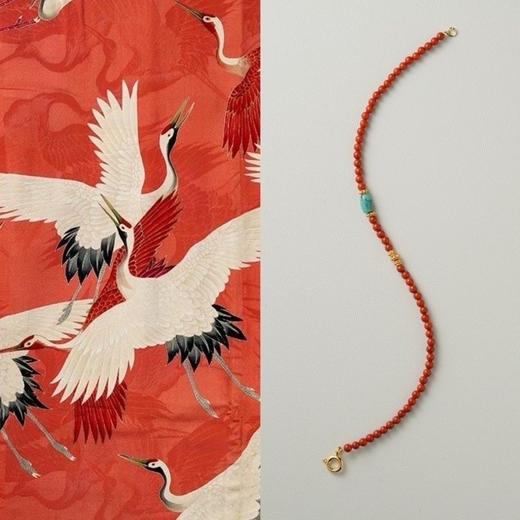 事事如意倪妮南红小米珠项链川料柿子红国风新春锁骨链手串简约女 商品图1