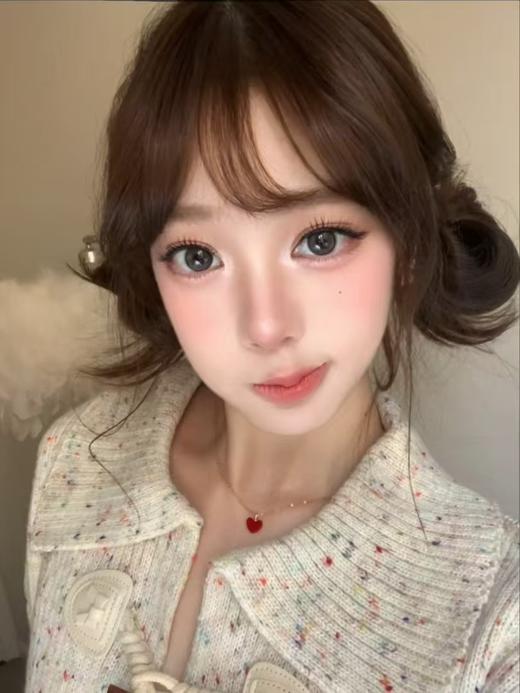 【大直径】ButterGU-奶油布布 灰-14.5mm【年抛0-1000度 含525/575】 商品图4