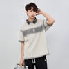 【断码清仓】HX 夏季圆领短袖阔版纯棉T恤复古喷染C102520191101 商品缩略图1