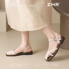 ZHR网红包头凉鞋女2025新款高级浅口小皮鞋洋气小香风优雅凉鞋女 商品缩略图3