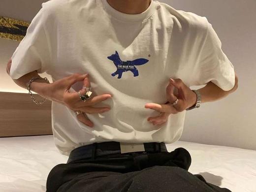 联名款！宠爱的小狐狸！2025新款短袖T恤男女同款！ 商品图0