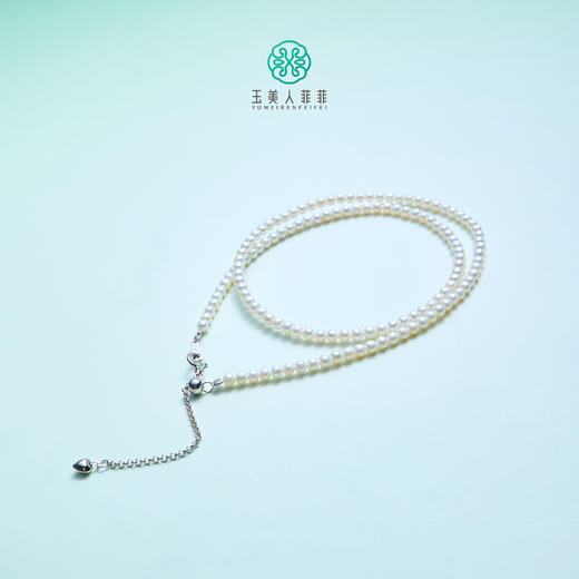 玉美人菲菲~S925珍珠小米链约3mm 商品图0