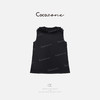 COCO ZONE 刘一一  【100亚麻】透气木耳边绑带无袖背心CD2A0979 商品缩略图1