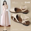 ZHR网红包头凉鞋女2025新款高级浅口小皮鞋洋气小香风优雅凉鞋女 商品缩略图0