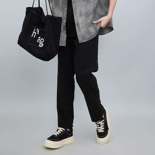 【新品上市】HX 夏季萝卜休闲长裤微宽松轻奢潮范Z203520030101/02 商品图1