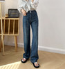 再升级版炎夏两粒扣天丝莫代尔棉黄金软牛仔直筒裤 商品缩略图5