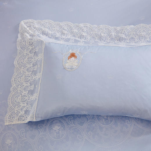 【6F】梦洁宝贝纯棉色织提花四件套：波菲尔 商品图1