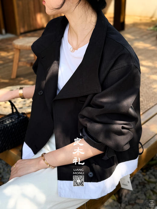 【特价不退不换】【部分现货】良木礼短款风衣（s43） 商品图0