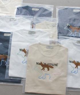 Maison Kits**e日法混血潮品！2025 小狐狸彩线勾勒刺绣 短袖T恤 男女款！