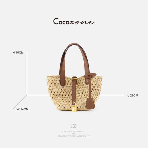 COCO ZONE 刘一一  日常海边旅游度假风托特单肩手提包CD2A0986 商品图1