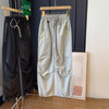 山系户外机能风！撞色抽绳工装速干裤！阔腿裤休闲裤女夏G042521 商品缩略图2