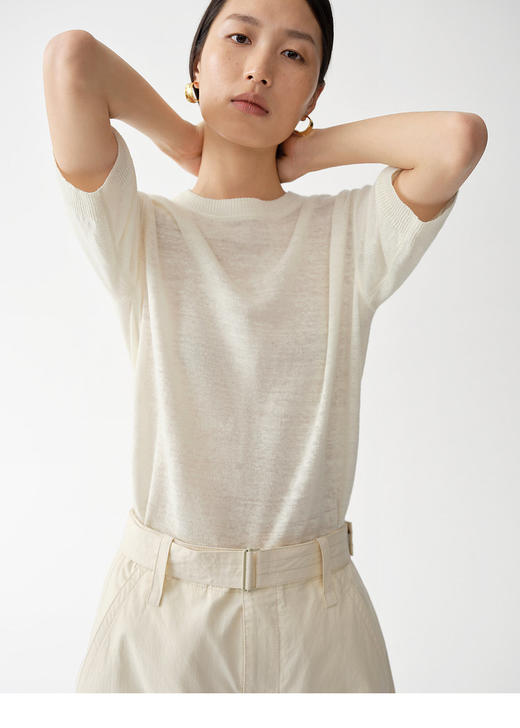 【高品质私服】【ED汉麻轻薄针织衫短袖上衣】H型宽松版型，满足日常休闲与通勤穿搭G1355-CC【无标出货 介意慎拍】 商品图9